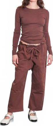 Gil Rodriguez Bellevue Long Sleeve Tee In Brown