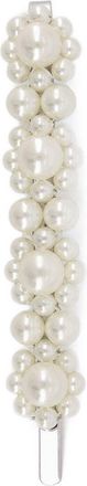 Simone Rocha Medium bloemenhaarclips Simone Rocha Pearl Wit
