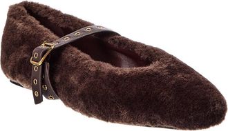 Madewell Remy Teddy & Leather Mary Jane