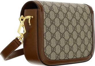 Gucci Womens Horsebit 1955 Mini Bag Be.ebon-Br.sugar-Vrv Polyurethane Handbags Be.ebon/br.sugar/vrv Hand