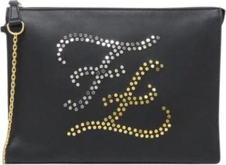 Fendi Pre-owned Clutches, female, Black, Size: ONE SIZE Pre-owned Leather Clutch