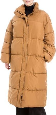 Max Studio Longline Puffer Jacket in Vicuna at Nordstrom Rack, Size X-Small