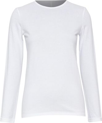 The Row Theory white cotton long sleeve top