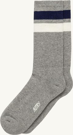 Autry CALZINI JACQUARD CON LOGO A RIGHE UNISEX