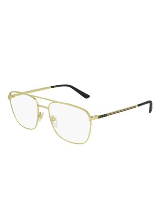 Gucci Bril met piloten montuur - Goud
