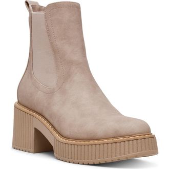 Dolce Vita Darcel Platform Chelsea Boot in Stone at Nordstrom Rack, Size 9