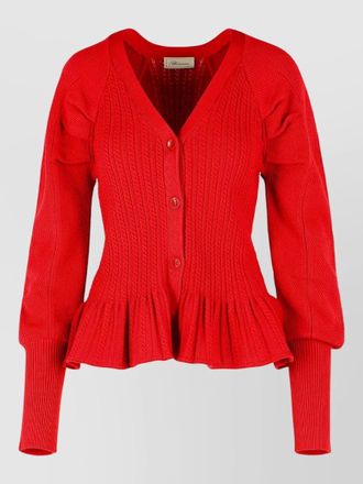 Blumarine ribbed knit cardigan