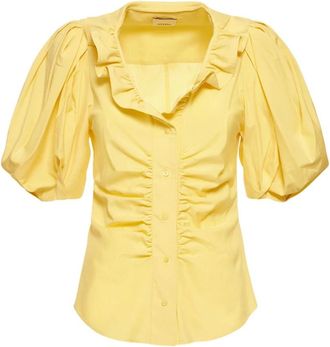Isabel Marant Isabel Marant, Blouses, female, Yellow, Size: M Elegant yellow blouse with balloon sleeves