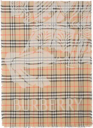 Burberry Wool And Silk Blend Scarf-Donna