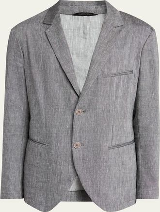 Giorgio Armani Mens One Shot Linen-Wool Sport Coat