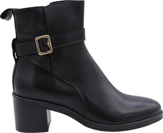 Sofia/Len Enkellaars - Dames - Laarzen met Hak - Zwart - 37 EU - Schoenen
