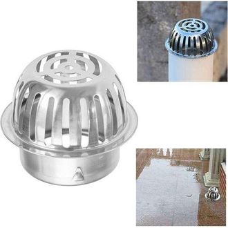OEM Protezioni Per Grondaie - Protezione Dalle Foglie - Protezione Per Grondaie In Acciaio Inox - 100 Mm - Protezione Contro Le Foglie - Per Prevenire Ost