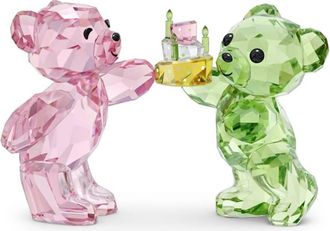 Swarovski Multicolored Crystal Kris Bear Birthday Figurines