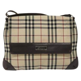 Burberry Pre-owned Cross Body Bags, unisex, Beige, Size: ONE SIZE Pre-owned Nova check shoulder bag