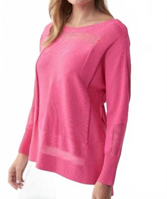 Joseph Ribkoff Ridley Lightweight Sweater In Raspberry