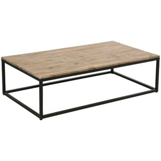 Atmosphera Mesa De Centro edena - Metal Y Madera De Acacia Atmosphera Cr&eacute;ateur DInt&eacute;rieur