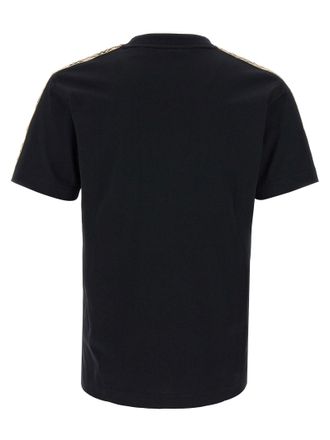 Burberry Check Tape T-Shirt - Black