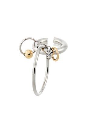 Justine Clenquet Clark Drop Hoop Ear Cuff in Gold N Palladium at Nordstrom