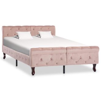 vidaXL Vidaxl - Giroletto Rosa In Velluto 120x200 Cm