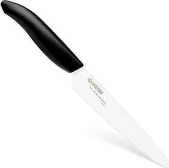 Kyocera Revolution Ceramic 5 Inch Micro Serrated Tomato Knife in Black at Nordstrom