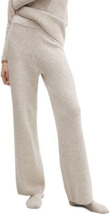 Mango Sweater Pants in Beige at Nordstrom Rack, Size Small