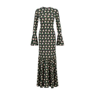 La DoubleJ Maxi Dresses, female, Multicolor, XL, Alba Flowy Jersey Dress