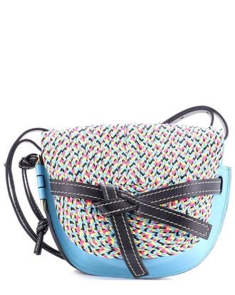 Loewe Blue Sheep Leather Gate Shoulder Bag (Authentic Pre-Loved)