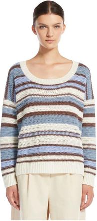 Max Mara Ronde hals knitwear - Dames - Ronde hals truien - Veelkleurig - S - Truien & Vesten