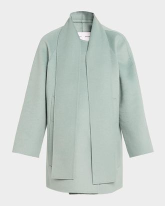 Proenza Schouler Brisa Wool-Cashmere Scarf Coat