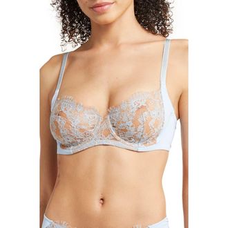 Skarlett Blue Entice Underwire Full Coverage Bra in Sky/ginger at Nordstrom Rack, Size 34Ddd