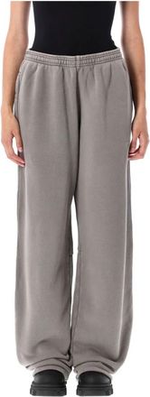Alexander Wang Articulated Leg Sweatpant - Dames - Sweatpants - Grijs - M - Katoen - Broeken