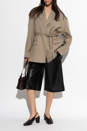 Gestuz Gzallis Leather Shorts, Womens, Black