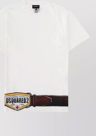 Dsquared2 crew neck graphic print short sleeve shirt