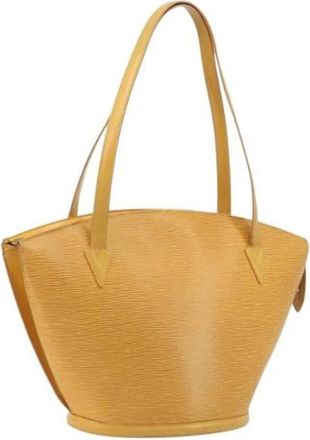 Louis Vuitton Tweedehands leren Louis Vuitton tassen - Dames - Vintage Schoudertas - Geel - ONE Size - Vintage