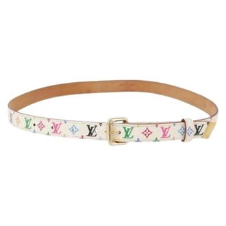 Louis Vuitton Pre-owned Belts, female, Multicolor, Size: ONE SIZE Pre-owned Vintage Monogram Multicolor Canvas Belt
