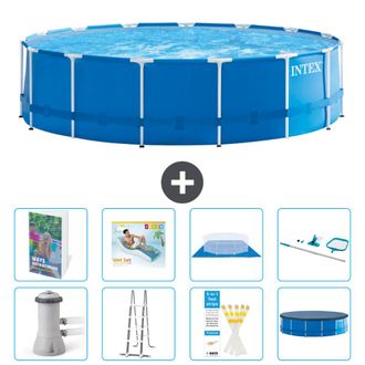 Intex Piscina Con Estructura Redonda - 457x122 Cm - 9-piezas S618