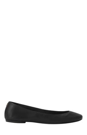 Lanvin The Ballerina Flat In Leather in Black at Nordstrom, Size 42 Eu