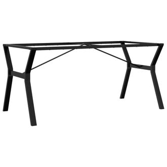 Berkfield Home Dining Table Legs Y-Frame 160x80x73 cm Steel in Black | Size: 160 x 80 x 73 cm
