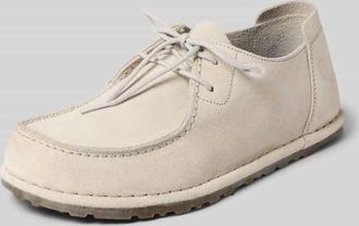 Birkenstock Schn&uuml;rschuhe aus Veloursleder Modell UTTI LACE in Offwhite, Gr&ouml;&szlig;e 36