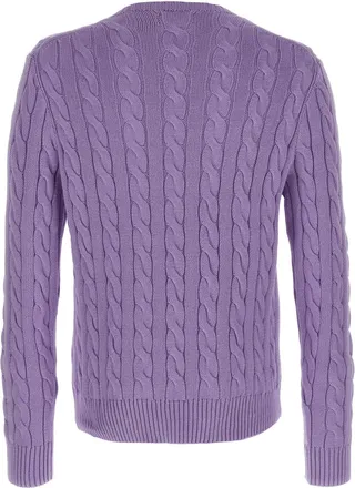 Polo Ralph Lauren Cable-Knit Cotton Sweater - Lavender