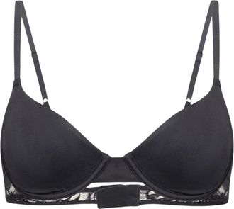 Wolford Reggiseno Mezzo Coppa con Microfibra e Pizzo Flex-Underwire - - Underwear - Donna - Nero - 3C IT