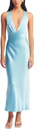 Shona Joy La Lune Plunged Cross Back Midi Dress