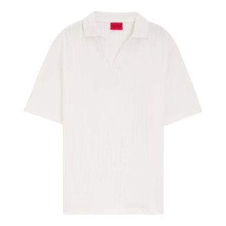 HUGO BOSS Heren, Tops, Wit, Maat: 2XL Katoen