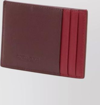 Bottega Veneta compact cardholder with distinctive leather texture