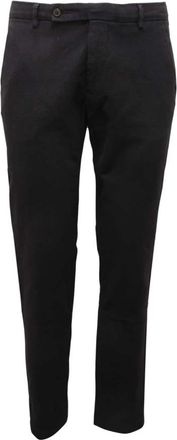 Berwich Navy Broek Made in Italy - Heren - Slim Fit Broeken - Blauw - S - Broeken
