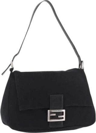 Fendi Pre-owned Vintage Schoudertas - Dames - Vintage Schoudertas - Zwart - ONE Size - Leer - Vintage