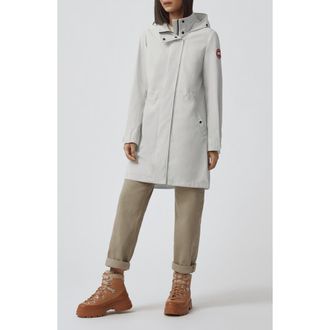Canada Goose Belcarra Water Resistant Hooded Jacket in Silverbirch - Bouleau Argente at Nordstrom, Size Medium