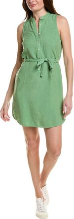 Bella Dahl Sleeveless Placket Linen-Blend Dress