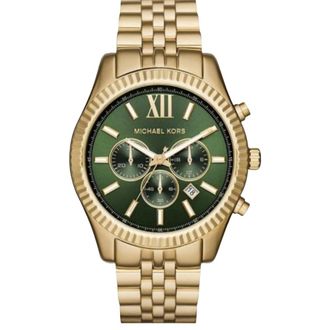 Michael Kors MK8446 Golden Lexington Chronograph Mens Watch - Gold Stainless Steel - One Size
