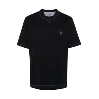 Brunello Cucinelli Hombre, Camisetas, Azul, Talla: XL